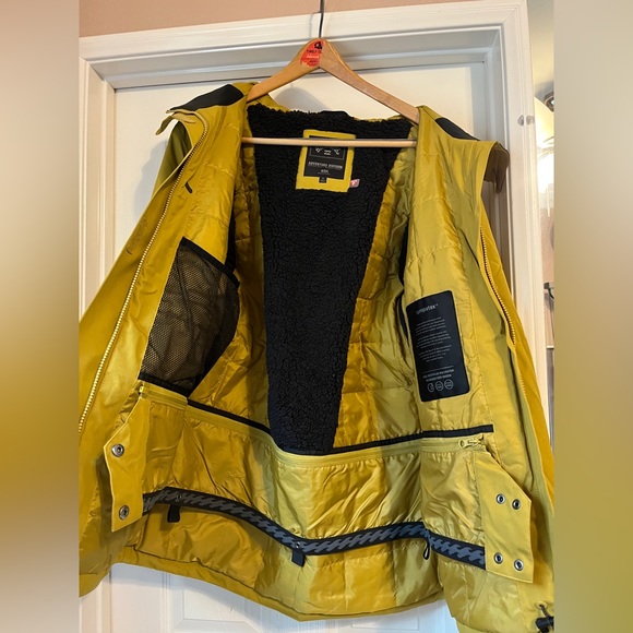 Billabong Jackets & Coats Mustard Yellow Billabong Ski Jacket Adiv
